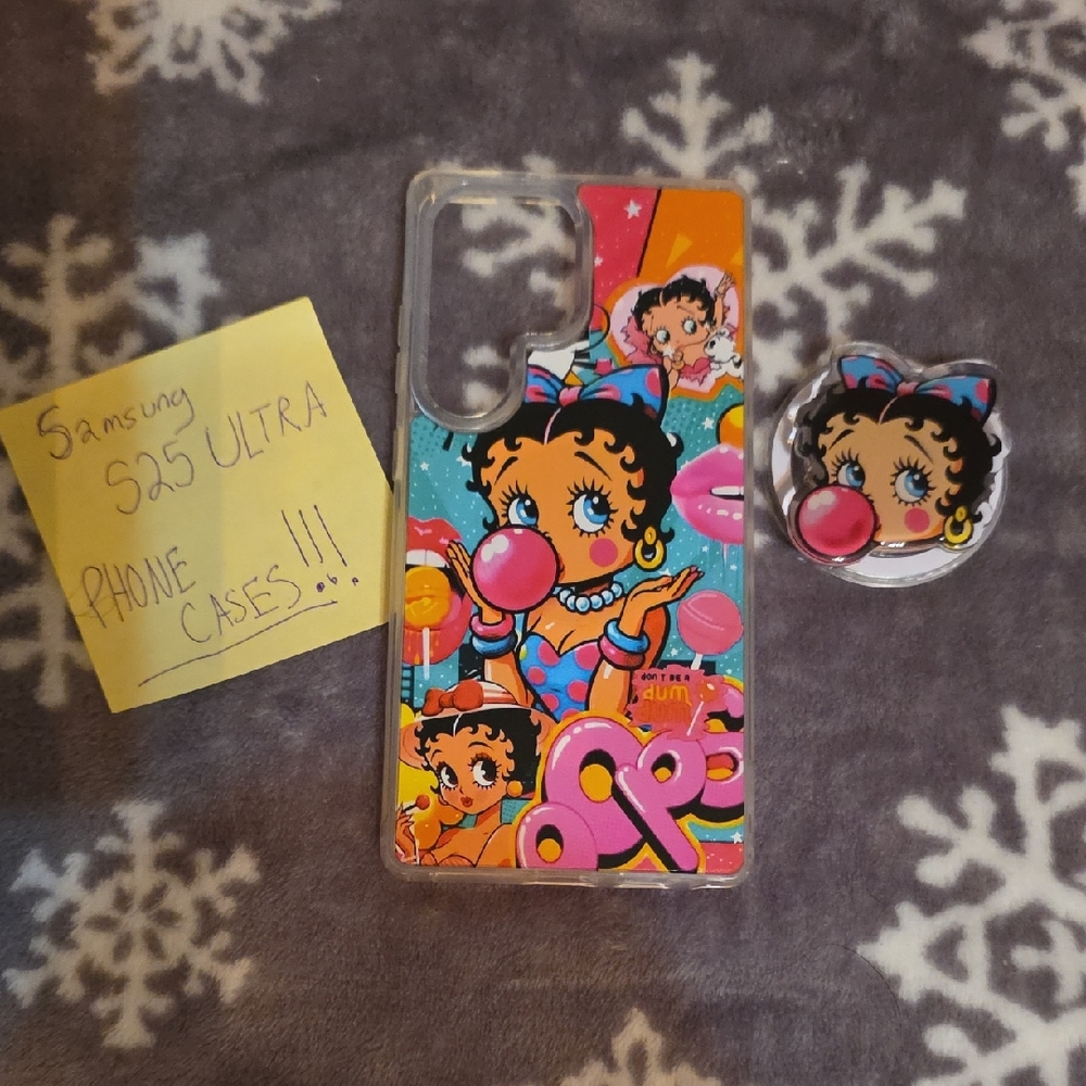 Colorful Betty Boop Cartoon Samsung S25 Ultra Phone Case